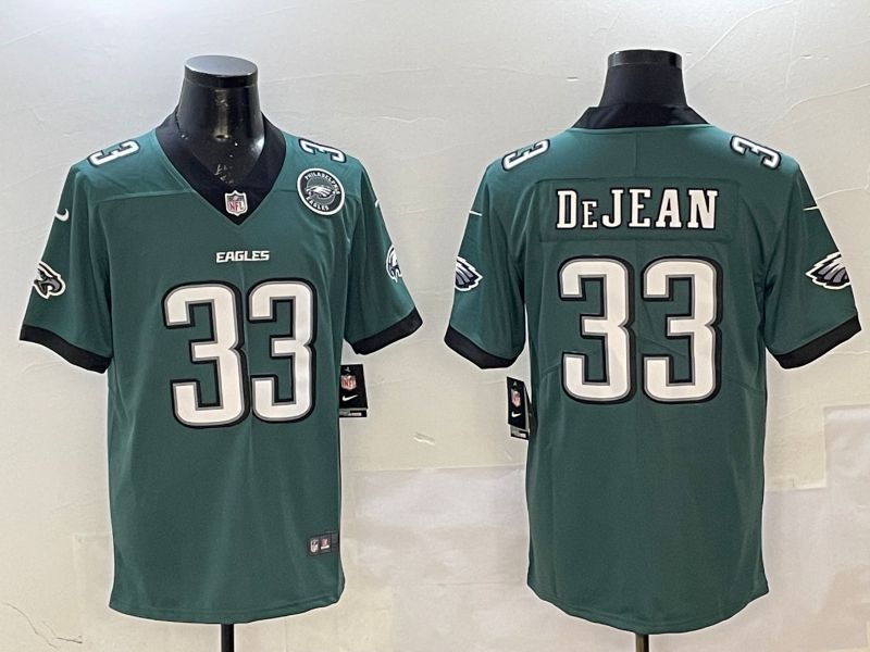 Men Philadelphia Eagles 33 Dejean Green Second generation 2025 Nike Limited NFL Jersey style 4